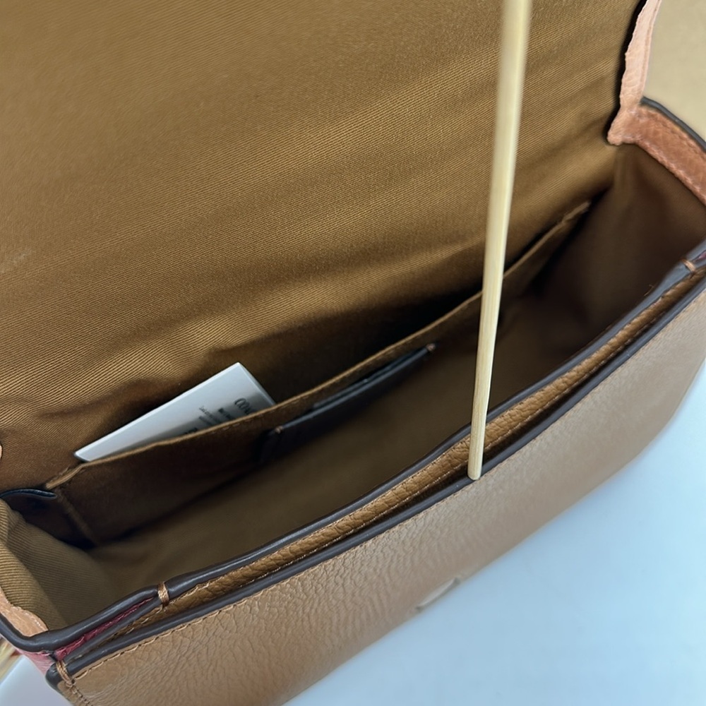 Coach Saddle Bag In Colorblock With Horse And Carriage - Picture 12 of 16